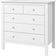 Homcom Modern White Chest of Drawer 39.5x80.5cm