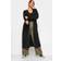 Yours Knitted Maxi Cardigan Black 30-32