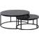 Wohnling Marble Look Black Couchtisch 80cm 2Stk.