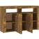 vidaXL 115.5x30x75cm Smoked Oak Sideboard 115.5x75cm