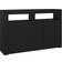 vidaXL 115.5x30x75cm Black Buffet 115.5x75cm