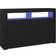 vidaXL 115.5x30x75cm Black Buffet 115.5x75cm