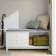 SoBuy Cabinet with 2 Sliding Doors Gray/White