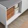 SoBuy Cabinet with 2 Sliding Doors Gray/White