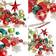 ROSELEAF Shatterproof Red/Green/Gold Christmas Tree Ornament 132pcs