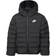 Nike Big Kid's Sportswear Lightweight Synthetic Fill Loose Hooded Jacket - Black/Black/White (FD2845-010)