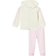 adidas Baby's Essentials Full-Zip Hooded Jogger Set - Ivory/Clear Pink