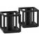 Audo Copenhagen Kubus Micro Black Candlestick 1.4" 2pcs