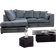 Furniture 786 Montana Grey Sofa 212cm 4 Seater