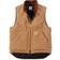 Carhartt Relaxed Fit Firm Duck Insulated Rib Collar Vest - Brown