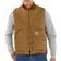 Carhartt Relaxed Fit Firm Duck Insulated Rib Collar Vest - Brown