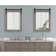 Kate and Laurel Rustic Gray Wall Mirror 21.9x30.2"