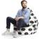 Sitting Point Soccer L Black/White Sækkestol