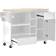 Bed Bath & Beyond Kitchen Island White Trolley Table 18.1x50.8"