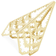 Georg Jensen Juletræ 2022 Gold Julpynt 19cm