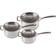 Le Creuset 3-Ply Stainless Steel Cookware Set with lid 3 Parts