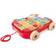 Hape Letter Building Blocks in Pull Along Carriage