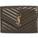 Saint Laurent YSL Flap Quilted Leather Clutch Bag - Light Musk