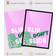 Wee Blue Coo Slip Don't Slide Quote Bold Pink Green Framed Art 30.5x40.6cm