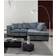 Furniture 786 Montana Fabric Corner Grey Sofa 212cm