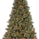 Dunelm Glittery Bristle Pine Hinged Green Christmas Tree 182.9cm