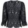 Neo Noir Adela Embroidery Blouse - Black