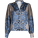 Neo Noir Massima Paisley Border Blouse - Blue