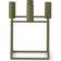 Audo Copenhagen Kubus Olive Värmeljuslykta 20cm
