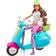 Barbie Fashionistas Doll & Scooter Travel with Pet Puppy & Themed Accessories