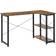 Homcom L-Shaped Workstation Rustic Brown Writing Desk 73.2x120cm