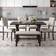 Abdulazis Espresso Dining Set 36.2x60.4" 6