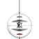 Verner Panton VP Globe Red/Blue Pendant Lamp 40cm