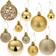 tectake Decoration Balls Gold Adorno de Árbol de Navidad 6cm 100pcs