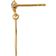 Stine A Big Dot Bella Moon Earring - Gold/Blue