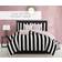 Juicy Couture Cabana Stripe Black/White Bedspread Black, White (228.6x228.6)