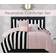 Juicy Couture Cabana Stripe Black/White Bedspread Black, White (228.6x228.6)