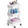 Simply Tidy Lexington White Trolley Table 11.4x15"