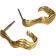 Sistie Silke X Earrings - Gold