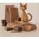 Spring Copenhagen Brave Cat Oak Prydnadsfigur 24cm