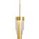 Ebb & Flow A-spire Brushed Brass/Clear Pendant Lamp ∅ 14cm