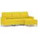 vidaXL 3201006 Light Yellow Sofa 198cm 2stk 3 personers