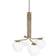 Konsthantverk DK 4-Low Brass/Matt White Pendant Lamp