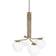 Konsthantverk DK 4-Low Brass/Matt White Pendellampa