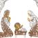 National Tree Company Crystal Splendor Nativity Set White Decoration 130.8cm