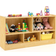 Costway Kids 2-Shelf Bookcase 5-Cube Wood Toy Storage Cabinet Organizer