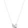 Swarovski Dancing Swan Necklace - Silver/Transparent