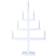 Star Trading Tripp White Candle Bridge 49cm