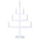 Star Trading Tripp White Candle Bridge 49cm