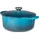 Le Creuset Deep Teal Signature Cast Iron Round med låg 26cm