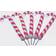 Konstsmide Candy Cane White/Red Jullampa ∅ 4cm 5st